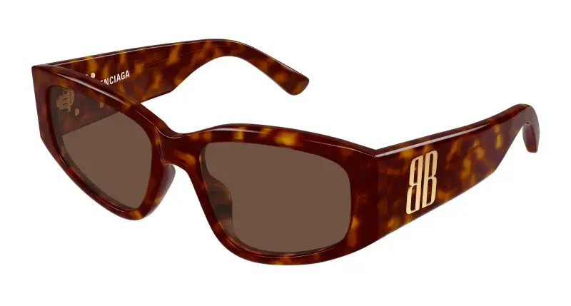 Donna Balenciaga BB0475S 002 Occhiali da sole Acetato Havana Marrone Cat Eye