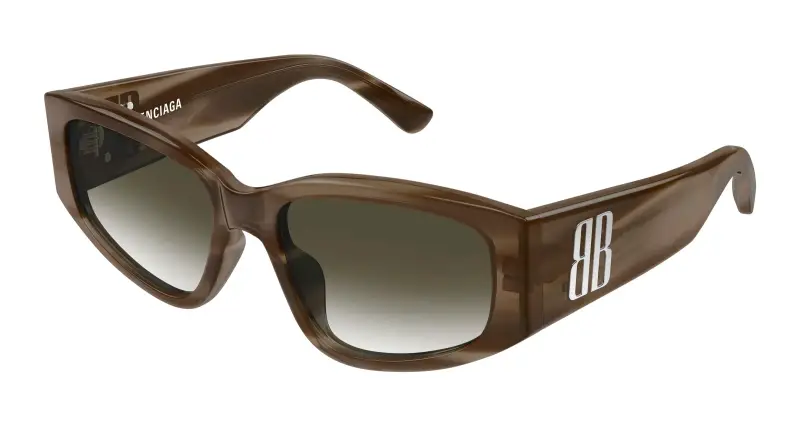 Donna Balenciaga BB0475S 003 Occhiali da sole Acetato Marrone Marrone Cat Eye