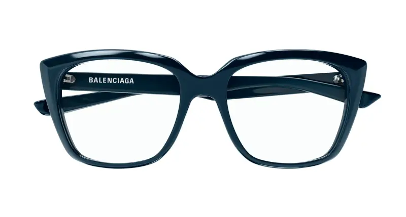 Donna BB0062O 007 Montature da vista Acetato Blu Trasparente Cat Eye miniatura 2