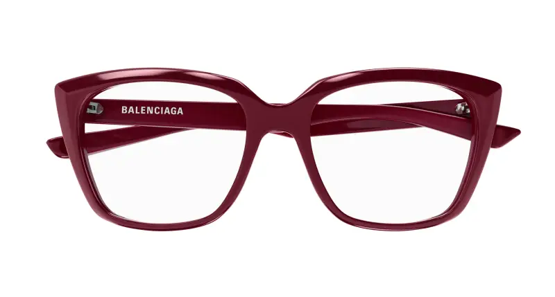 Donna BB0062O 008 Montature da vista Acetato Rosso Trasparente Cat Eye miniatura 2