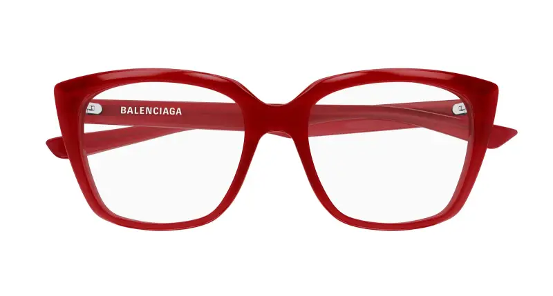 Donna BB0062O 009 Montature da vista Acetato Rosso Trasparente Cat Eye miniatura 2
