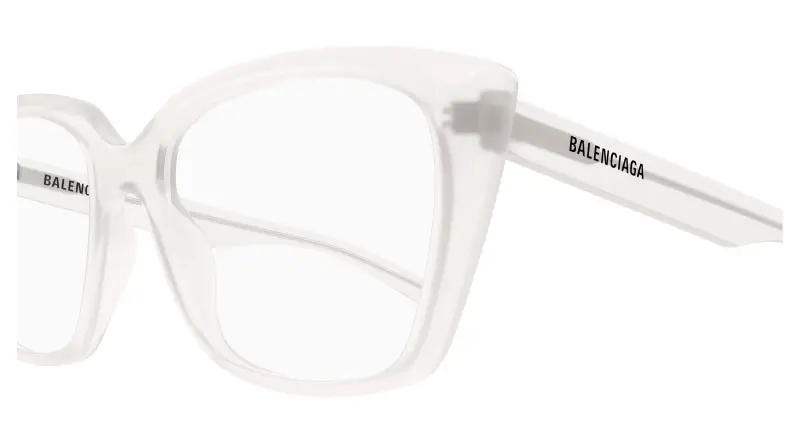 Donna BB0062O 010 Montature da vista Acetato Bianco Trasparente Cat Eye miniatura 3