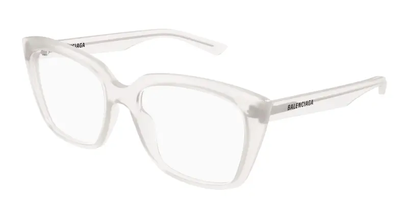 Donna BB0062O 010 Montature da vista Acetato Bianco Trasparente Cat Eye