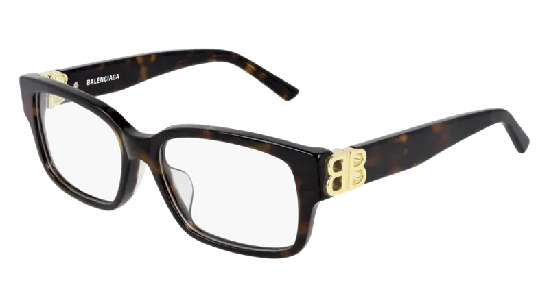 Balenciaga Donna BB0105O 002 Montature da vista Acetato Havana  Squadrata