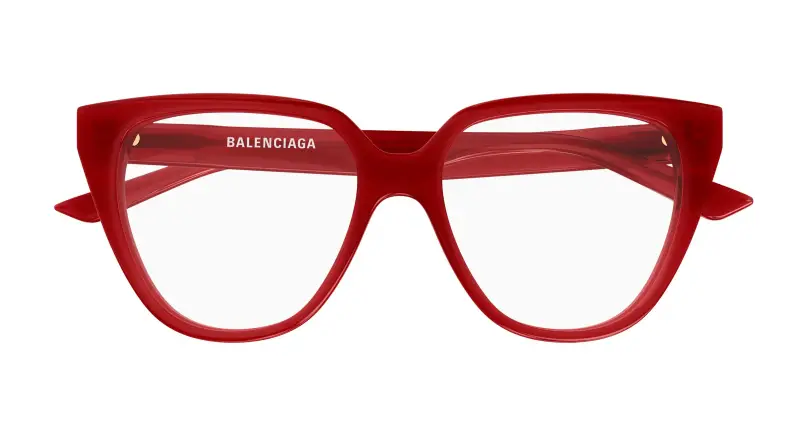 Donna BB0129O 009 Montature da vista Acetato Rosso Trasparente Cat Eye miniatura 2