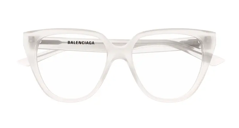 Donna BB0129O 010 Montature da vista Acetato Bianco Trasparente Cat Eye miniatura 2