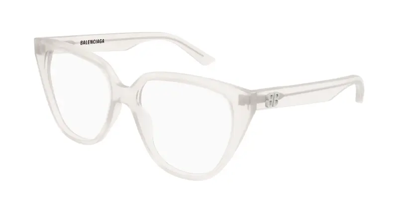 Donna BB0129O 010 Montature da vista Acetato Bianco Trasparente Cat Eye