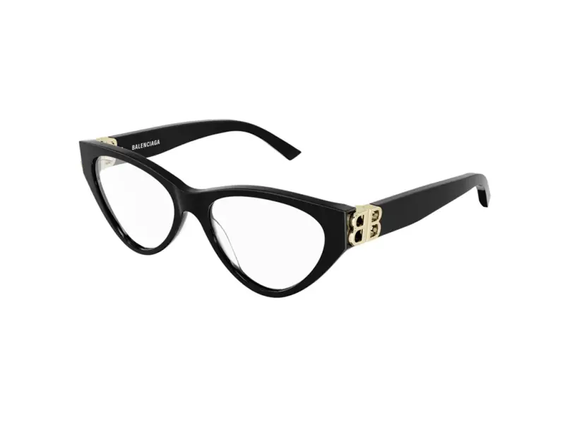 Donna BB0172O 001 Montature da vista Acetato Nero Cat Eye