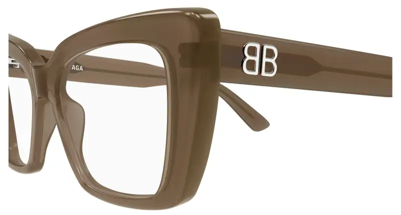 Donna BB0297O 005 Montature da vista Acetato Marrone Trasparente Farfalla miniatura 3