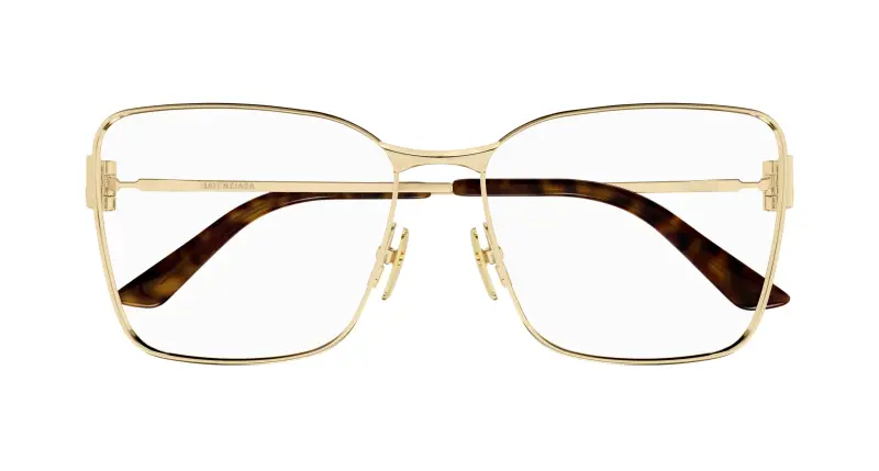 Donna BB0339O 003 Montature da vista Acetato Oro Trasparente Squadrata miniatura 2