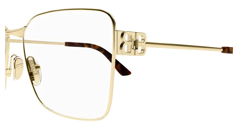 Donna BB0339O 003 Montature da vista Acetato Oro Trasparente Squadrata miniatura 3