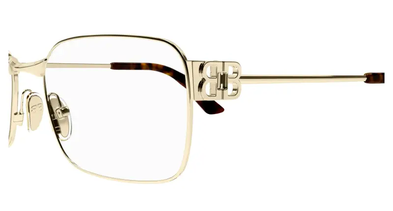 Donna BB0340O 003 Montature da vista Acetato Oro Trasparente Squadrata miniatura 3