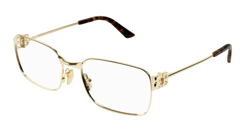 Donna BB0340O 003 Montature da vista Acetato Oro Trasparente Squadrata