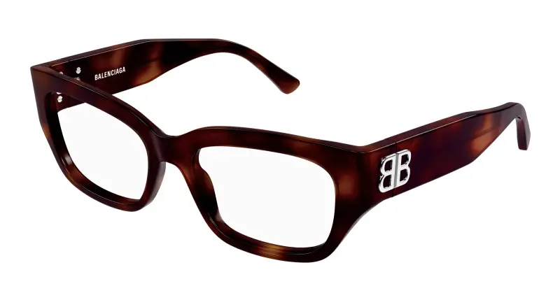 Donna BB0363O 002 Montature da vista Acetato Havana Trasparente Squadrata