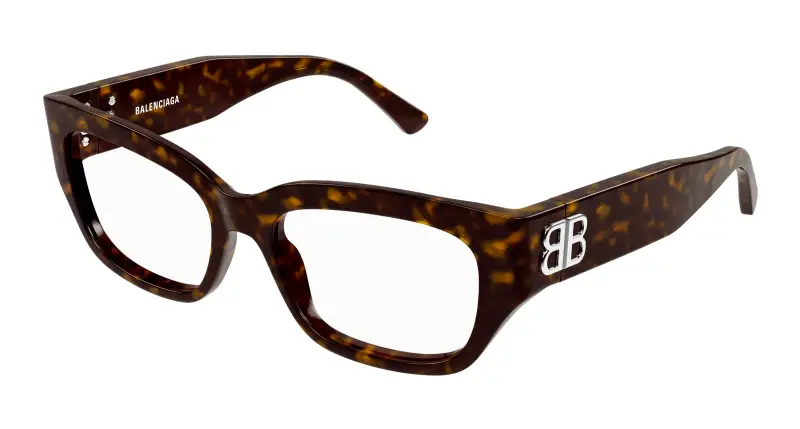 Donna BB0363O 004 Montature da vista Acetato Havana Trasparente Squadrata