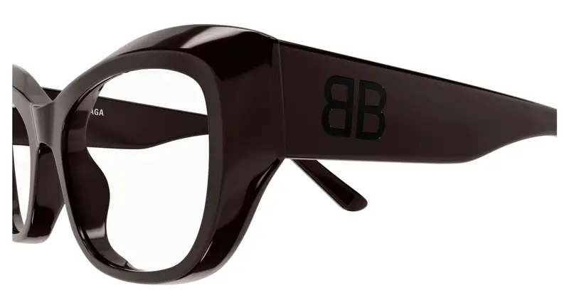 Balenciaga Donna BB0398O 004 Montature da vista Acetato Bordeaux Trasparente Farfalla miniatura 2