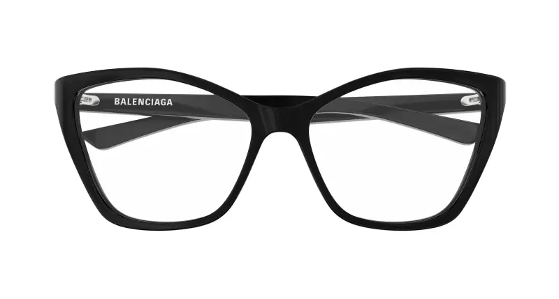 Donna BB0405O 001 Montature da vista Acetato Nero Trasparente Farfalla miniatura 2