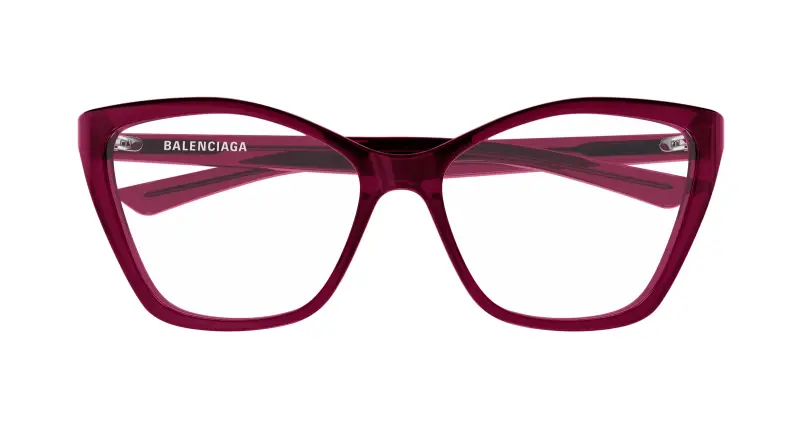 Donna BB0405O 004 Montature da vista Acetato Bordeaux Trasparente Farfalla miniatura 2