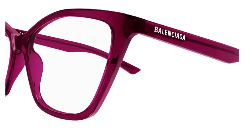 Donna BB0405O 004 Montature da vista Acetato Bordeaux Trasparente Farfalla miniatura 3