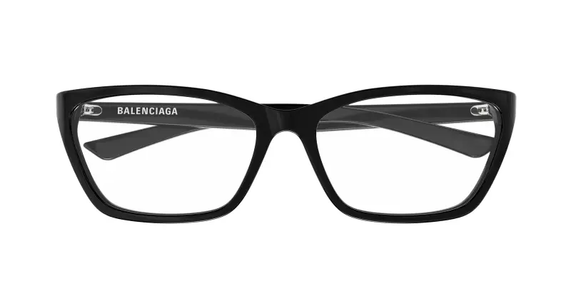 Donna BB0406O 001 Montature da vista Acetato Nero Trasparente Cat Eye miniatura 2