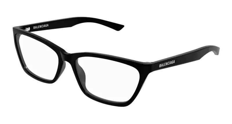 Donna BB0406O 001 Montature da vista Acetato Nero Trasparente Cat Eye