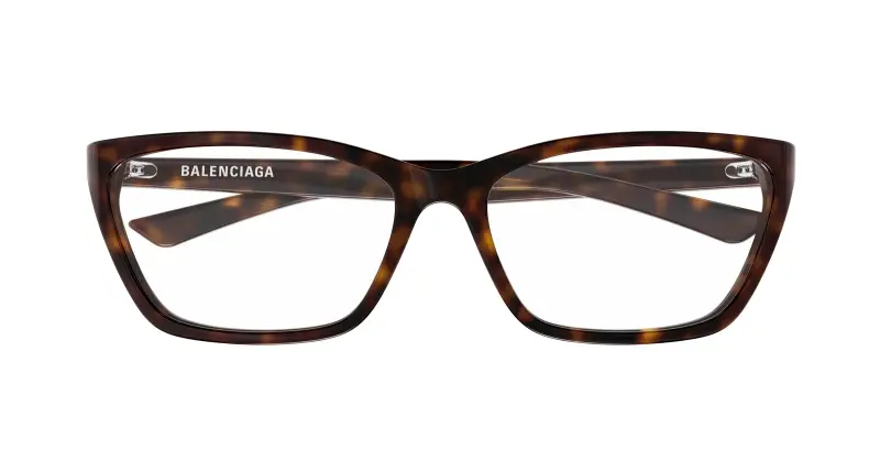 Donna BB0406O 002 Montature da vista Acetato Havana Trasparente Cat Eye miniatura 2