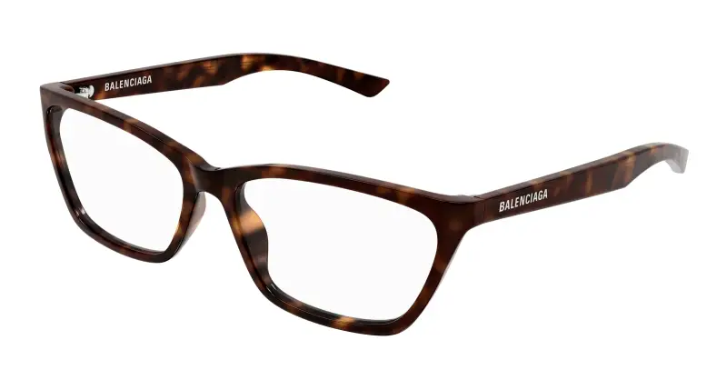 Donna BB0406O 002 Montature da vista Acetato Havana Trasparente Cat Eye
