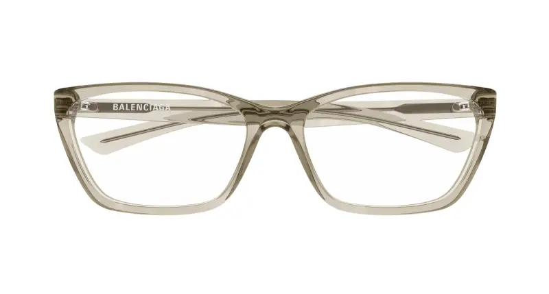 Donna BB0406O 004 Montature da vista Acetato Beige Trasparente Cat Eye miniatura 2
