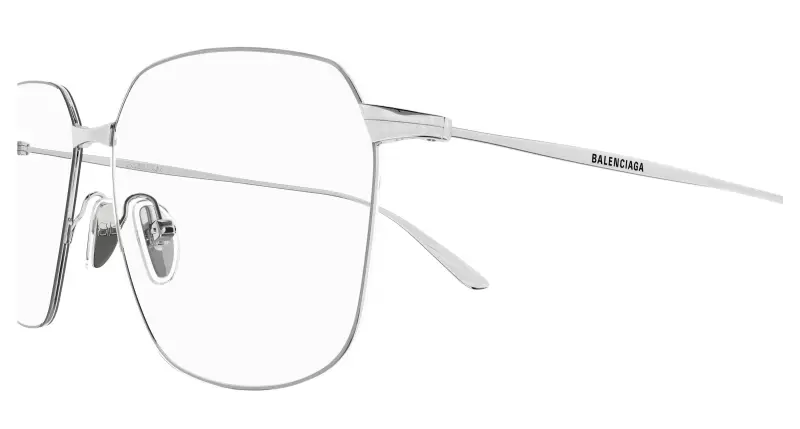 Donna BB0414O 002 Montature da vista Acetato Argento Trasparente Squadrata miniatura 3