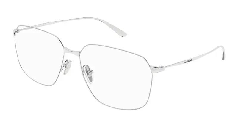 Donna BB0414O 002 Montature da vista Acetato Argento Trasparente Squadrata