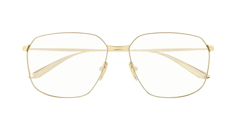 Donna BB0414O 004 Montature da vista Acetato Oro Trasparente Squadrata miniatura 2