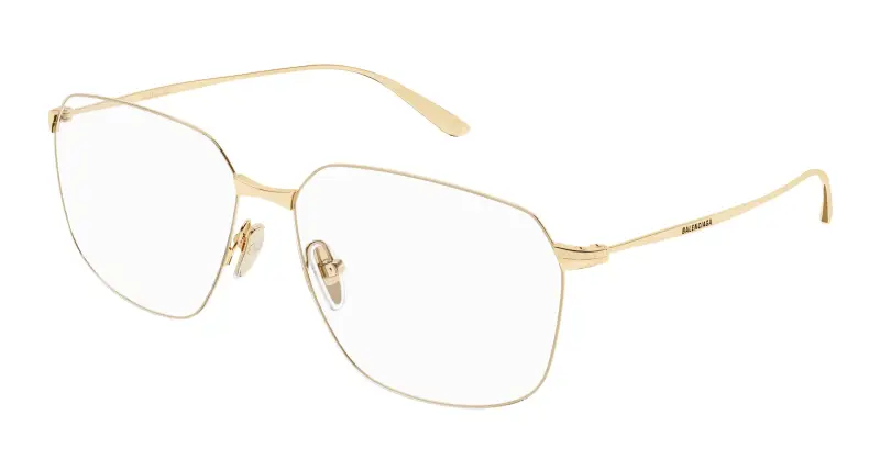 Donna BB0414O 004 Montature da vista Acetato Oro Trasparente Squadrata