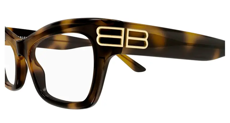 Donna BB0435O 003 Montature da vista Acetato Havana Trasparente Cat Eye miniatura 3