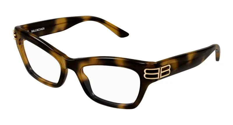 Donna BB0435O 003 Montature da vista Acetato Havana Trasparente Cat Eye