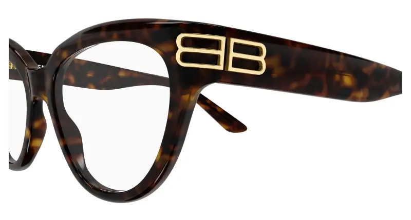 Donna BB0436O 002 Montature da vista Acetato Havana Trasparente Cat Eye miniatura 3