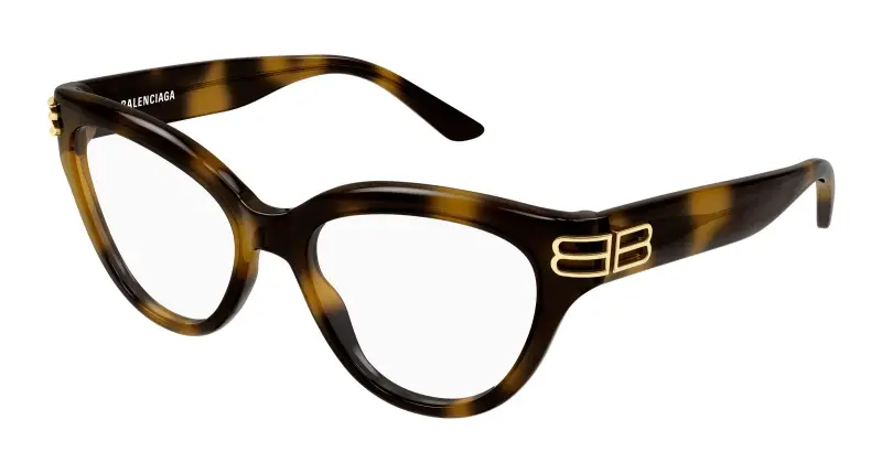 Donna BB0436O 003 Montature da vista Acetato Havana Trasparente Cat Eye