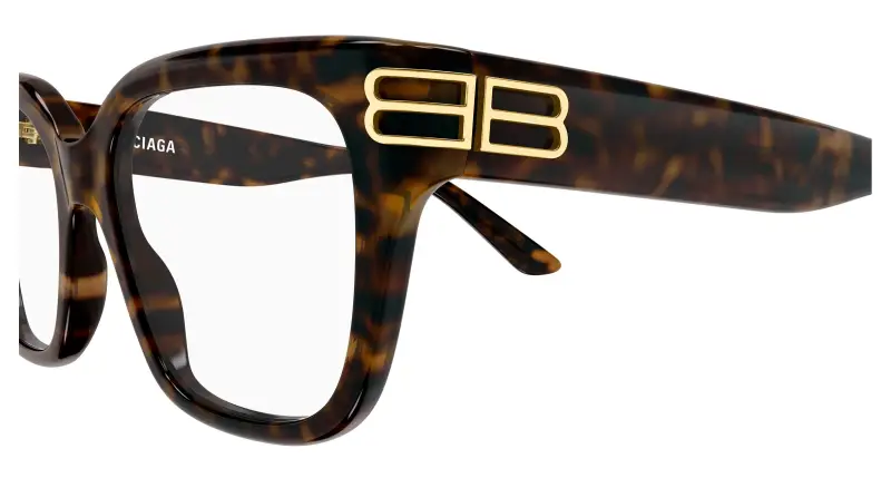 Donna BB0437O 007 Montature da vista Acetato Havana Trasparente Squadrata miniatura 3