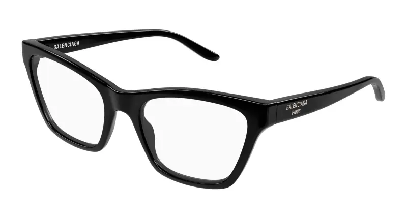 Donna BB0440O 001 Montature da vista Acetato Nero Trasparente Cat Eye