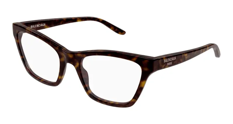 Donna BB0440O 002 Montature da vista Acetato Havana Trasparente Cat Eye