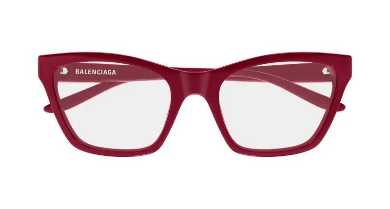 Donna BB0440O 005 Montature da vista Acetato Bordeaux Trasparente Cat Eye miniatura 2