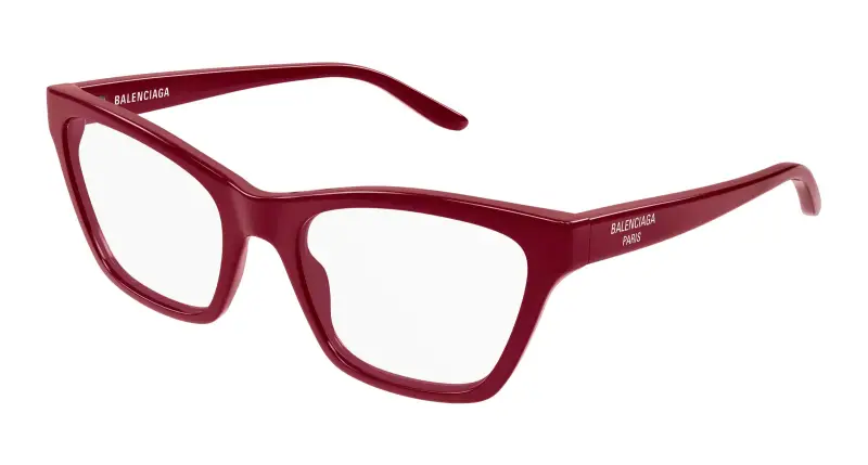 Donna BB0440O 005 Montature da vista Acetato Bordeaux Trasparente Cat Eye