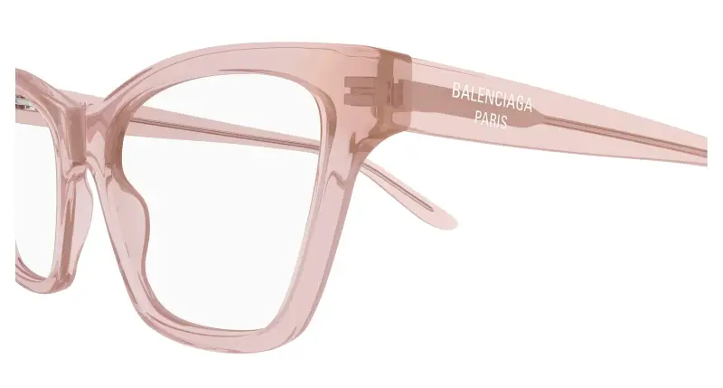 Donna BB0440O 007 Montature da vista Acetato Rosa Trasparente Cat Eye miniatura 3