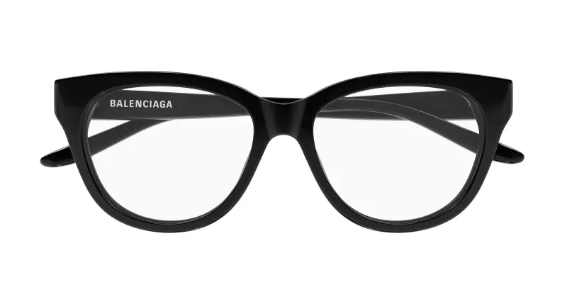 Donna BB0441O 001 Montature da vista Acetato Nero Trasparente Farfalla miniatura 2