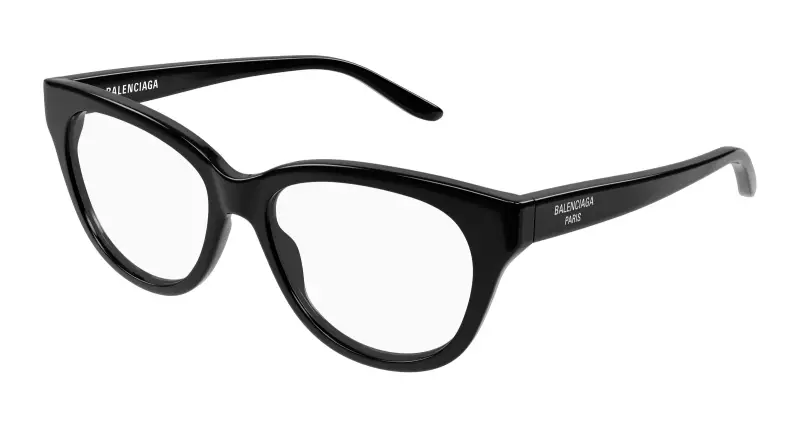 Donna BB0441O 001 Montature da vista Acetato Nero Trasparente Farfalla