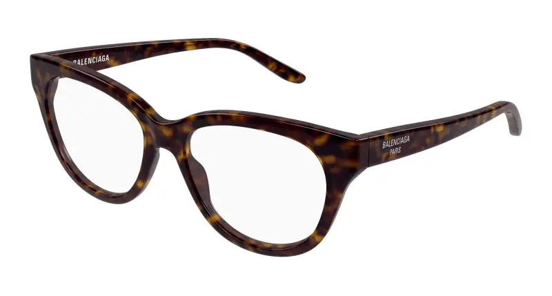 Donna BB0441O 002 Montature da vista Acetato Havana Trasparente Farfalla
