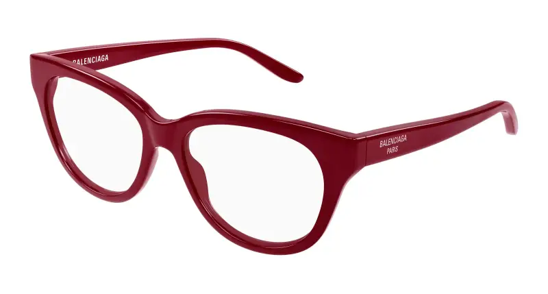 Donna BB0441O 005 Montature da vista Acetato Bordeaux Trasparente Farfalla