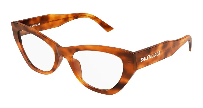 Donna BB0449O 003 Montature da vista Acetato Havana Trasparente Cat Eye