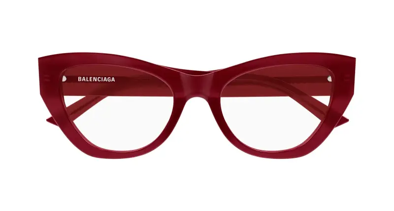 Donna BB0449O 005 Montature da vista Acetato Bordeaux Trasparente Cat Eye miniatura 2