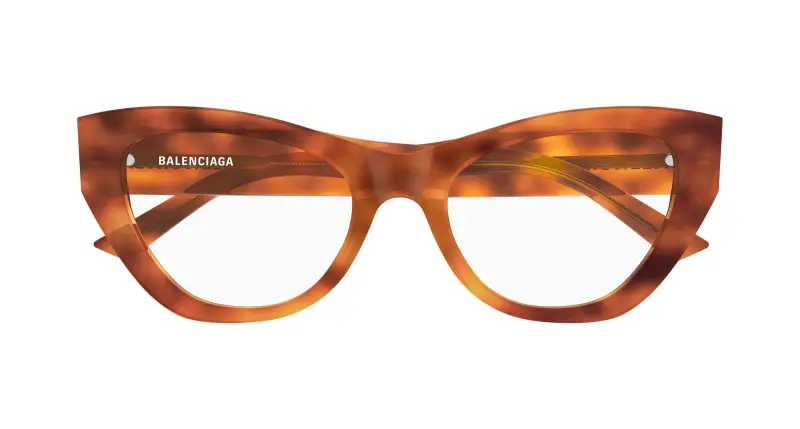 Donna BB0449O 008 Montature da vista Acetato Havana Trasparente Cat Eye miniatura 2