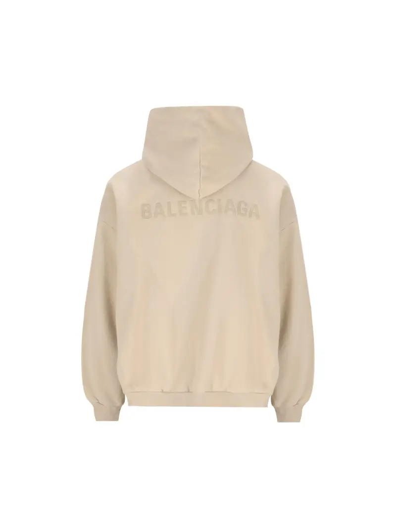 Felpa In Cotone BEIGE miniatura 2